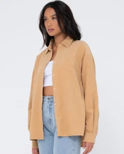 Cheap Tammy Cord Shirt Womens Fashion Tops