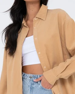 Cheap Tammy Cord Shirt Womens Fashion Tops
