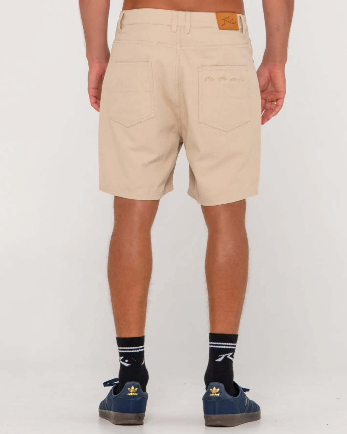 Cheap The Bruce Vintage Wash 5 Pocket Short Mens Shorts