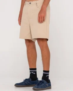 Cheap The Bruce Vintage Wash 5 Pocket Short Mens Shorts