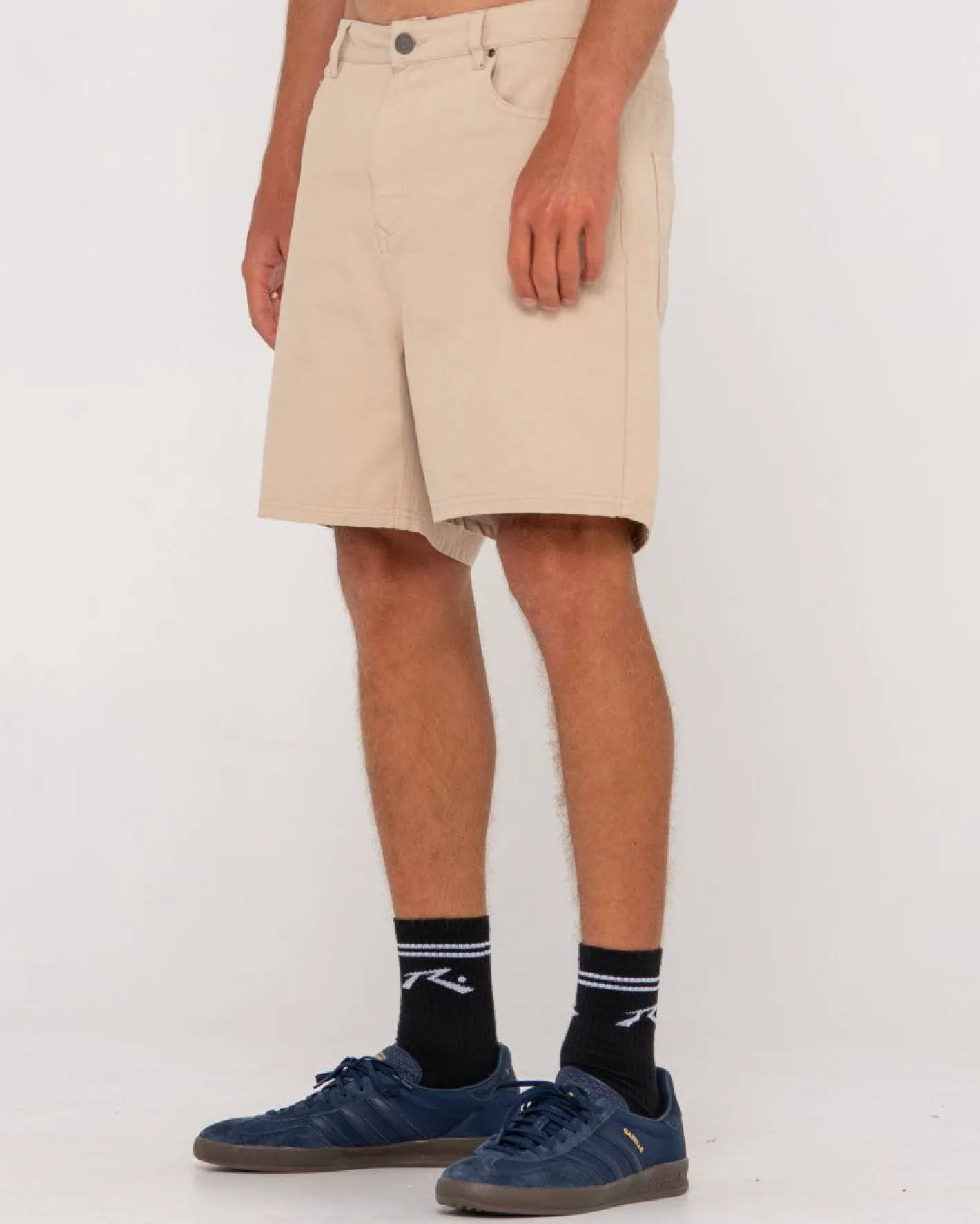 Cheap The Bruce Vintage Wash 5 Pocket Short Mens Shorts