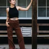 Best Sale The Secret High Rise Cord Pant Womens Pants