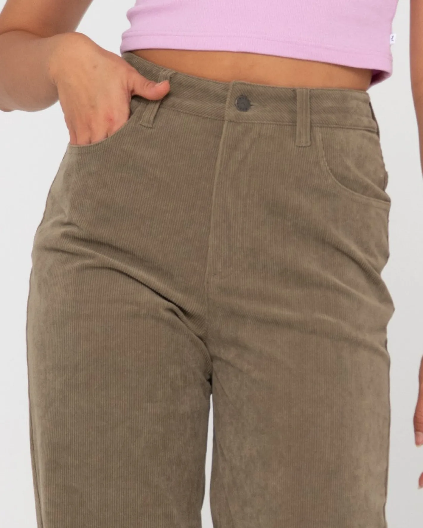 Discount The Secret High Rise Cord Pant Womens Pants