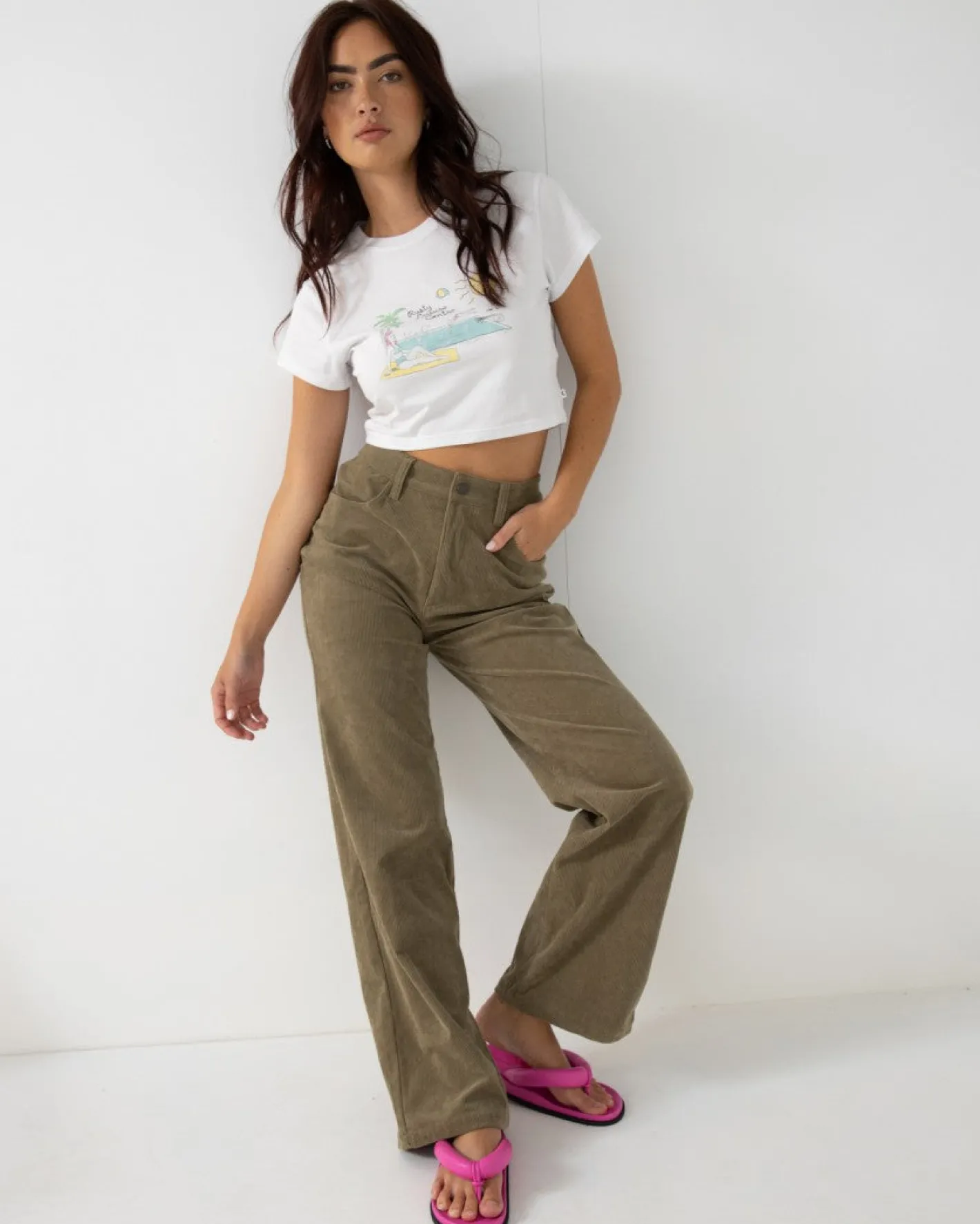 Discount The Secret High Rise Cord Pant Womens Pants