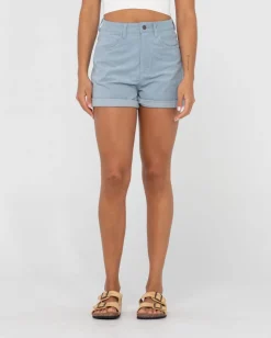 Sale The Secret High Waisted Cord Short Womens Shorts