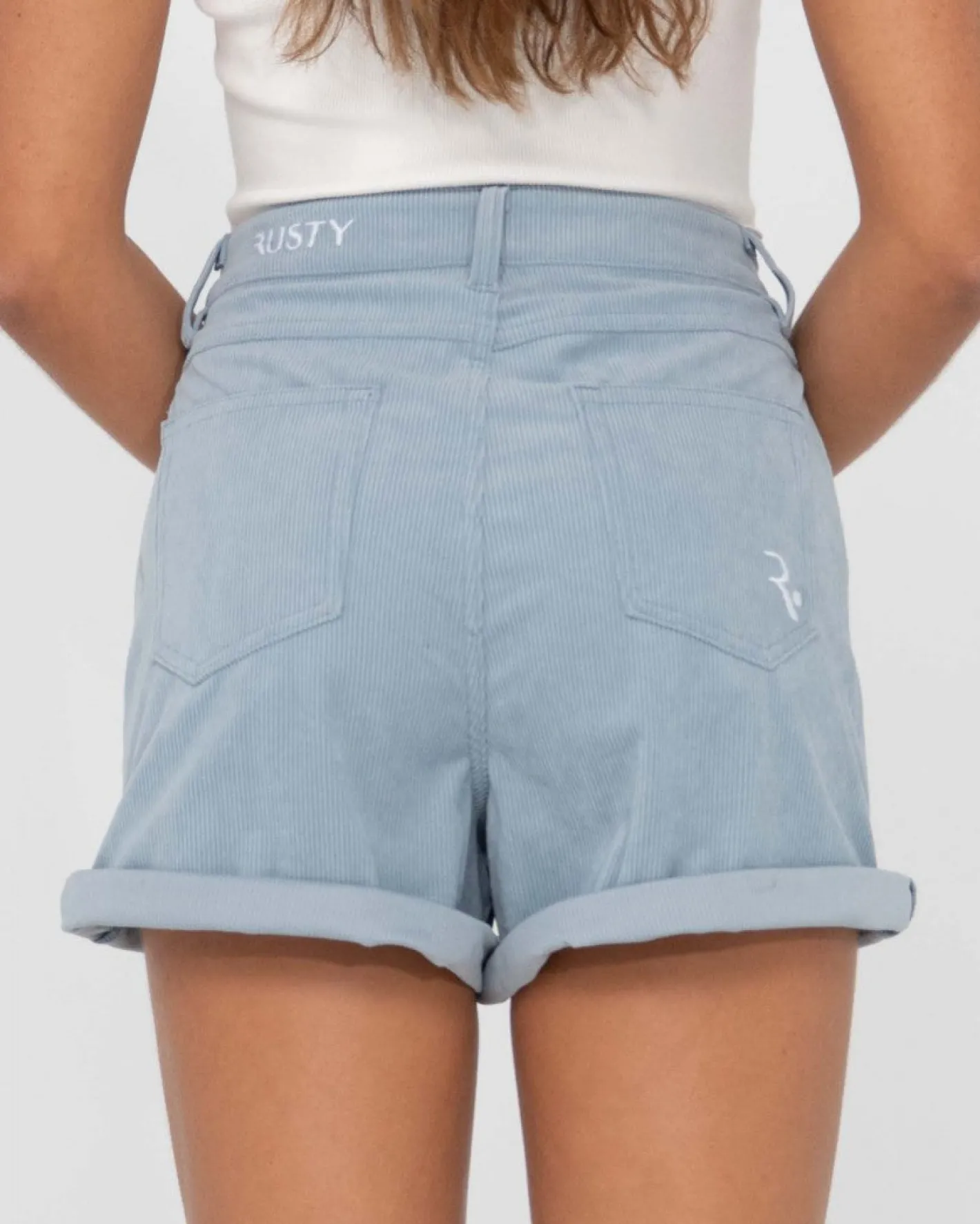 Sale The Secret High Waisted Cord Short Womens Shorts