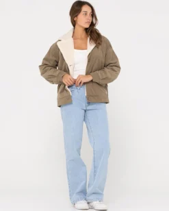 Outlet The Secret Relaxed Fit Cord Jacket Womens Jackets