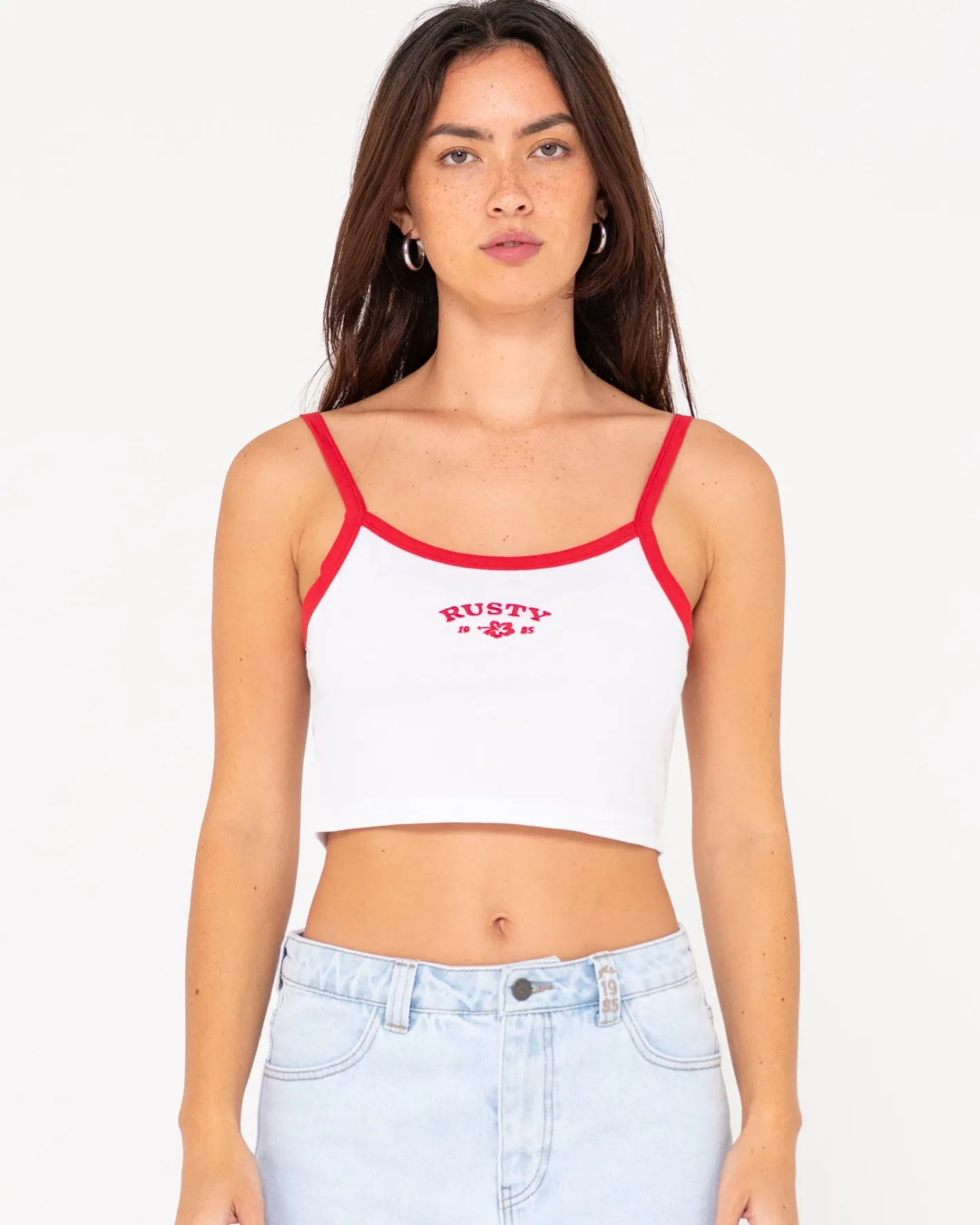 Store Thriving Graphic Crop Tank Top Womens Tees & Tanks