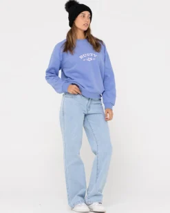 Online Thriving Graphic Relaxed Crew Fleece Womens Hoodies & Fleece