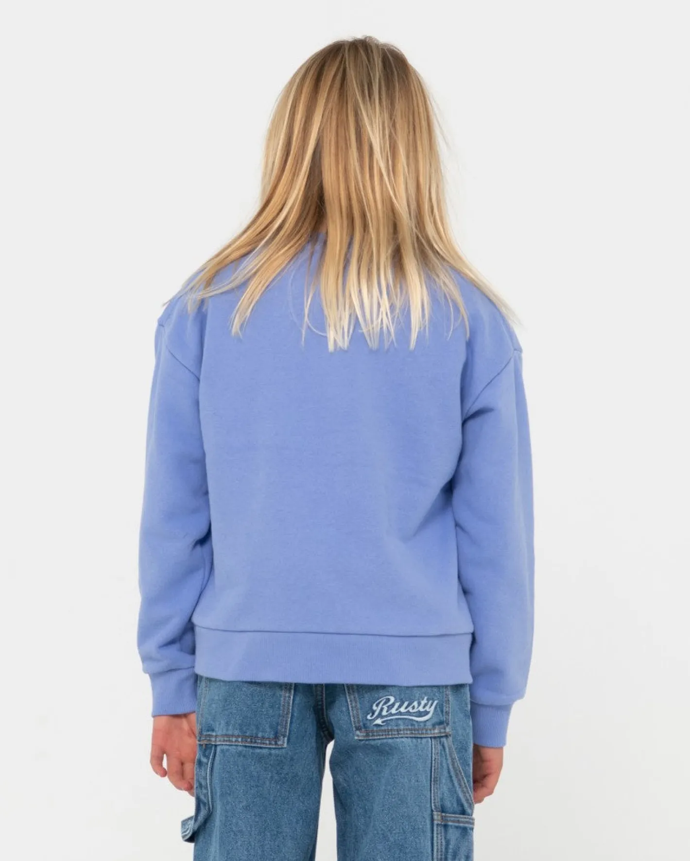 New Thriving Relaxed Crew Fleece Girls Kids Tops