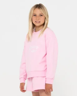 Sale Thriving Relaxed Crew Fleece Girls Kids Tops
