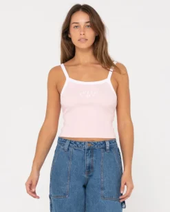 Online Thriving Ribbed Skimmer Length Tank Womens Tees & Tanks