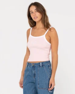 Online Thriving Ribbed Skimmer Length Tank Womens Tees & Tanks