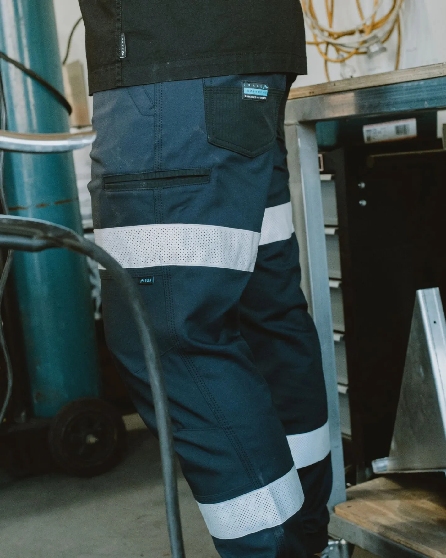 Clearance Tr246R 9 Pocket Stretch Cuff Pant Reflect Pants