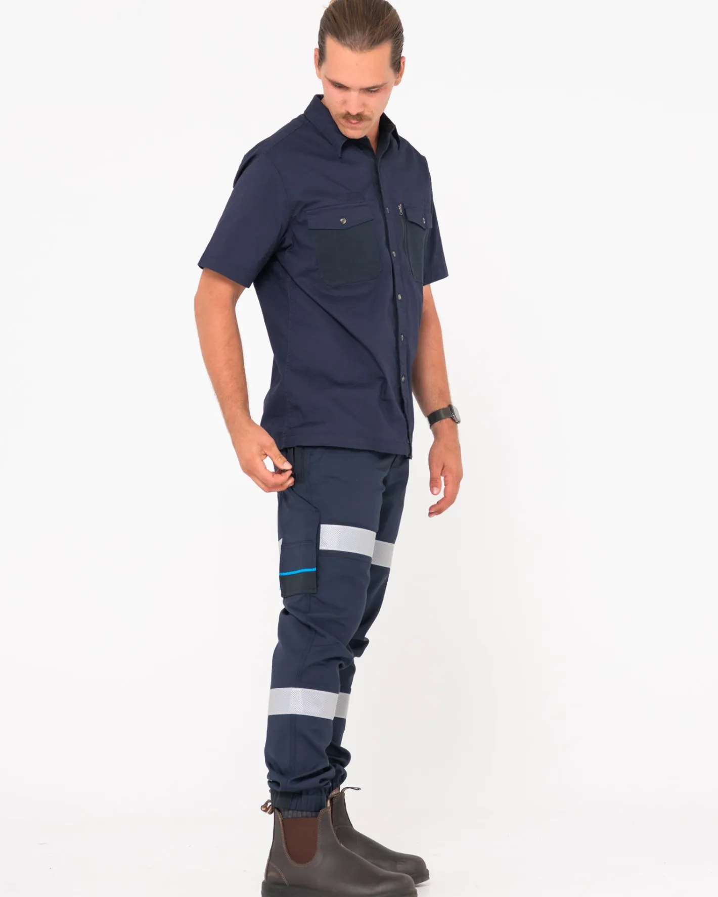 Clearance Tr246R 9 Pocket Stretch Cuff Pant Reflect Pants