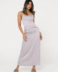 Online Tuscany Silk Maxi Dress Womens Midi Dresses