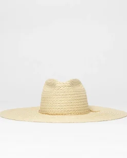 Cheap Tuscany Wide Brim Straw Hat Womens Caps & Hats