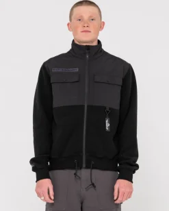Fashion Utility Zip Up Polar Fleece Mens Hoodies & Fleece