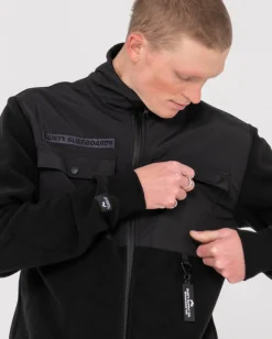 Fashion Utility Zip Up Polar Fleece Mens Hoodies & Fleece