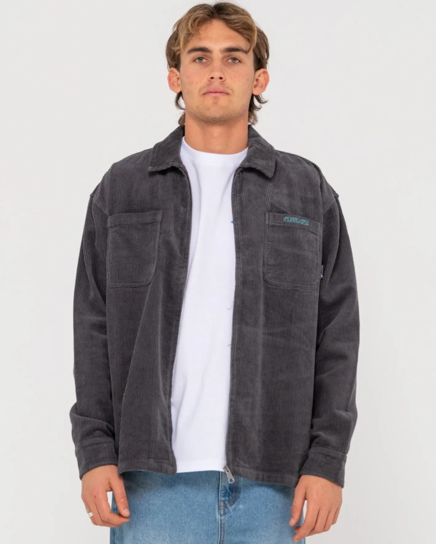 Shop V8 Coup Cord Zip Up Jacket Mens Jackets