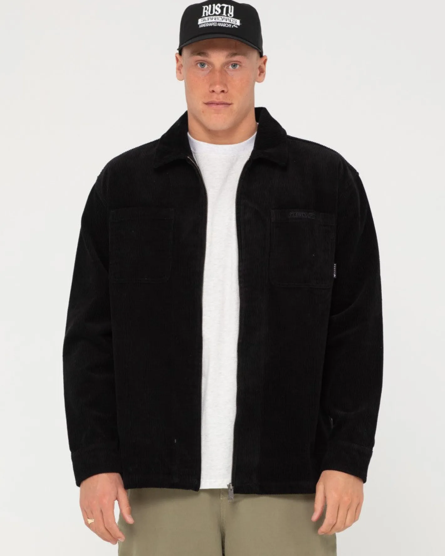 Flash Sale V8 Coup Cord Zip Up Jacket Mens Jackets