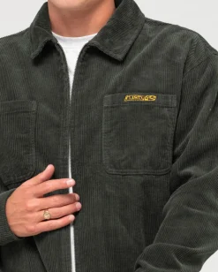 Fashion V8 Coup Cord Zip Up Jacket Mens Jackets