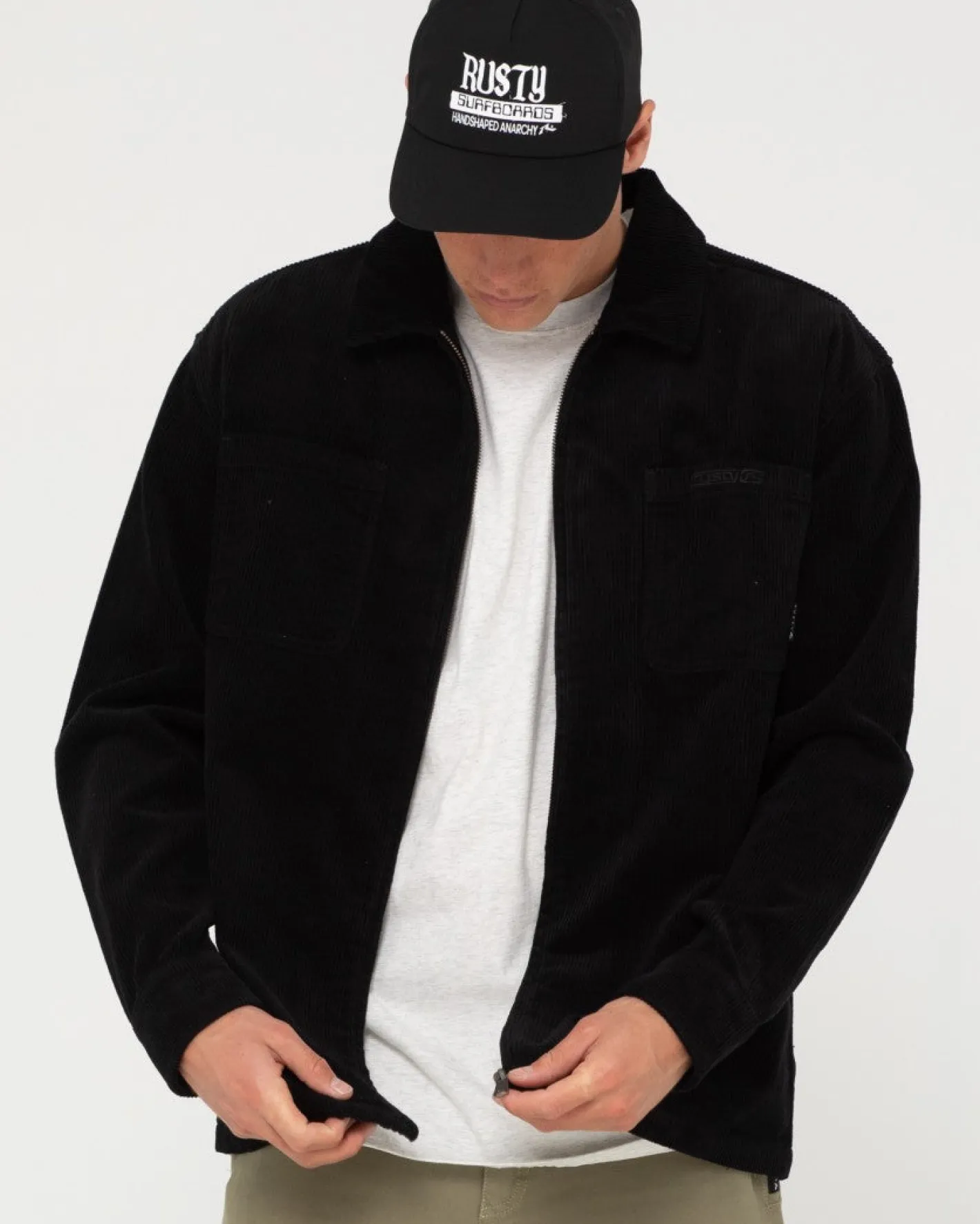 Flash Sale V8 Coup Cord Zip Up Jacket Mens Jackets