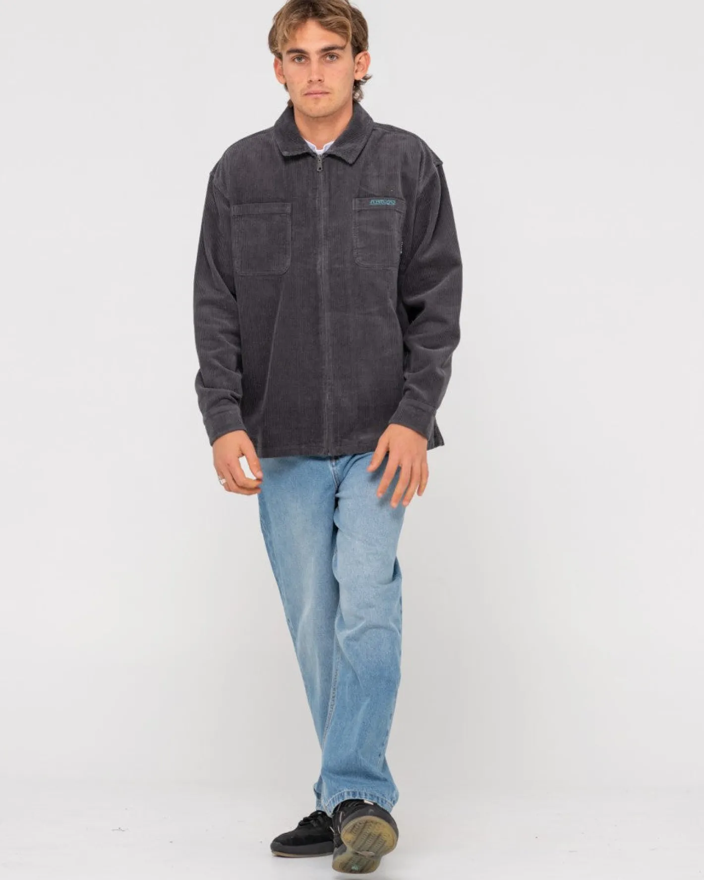 Shop V8 Coup Cord Zip Up Jacket Mens Jackets