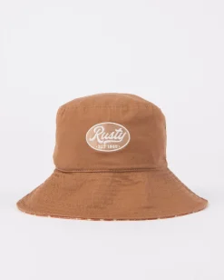 Discount Vacay Time Reversible Printed Bucket Hat Womens Caps & Hats