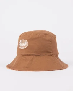 Discount Vacay Time Reversible Printed Bucket Hat Womens Caps & Hats