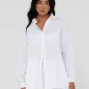 Clearance Vahala Oversized Long Sleeve Shirt Womens Fashion Tops