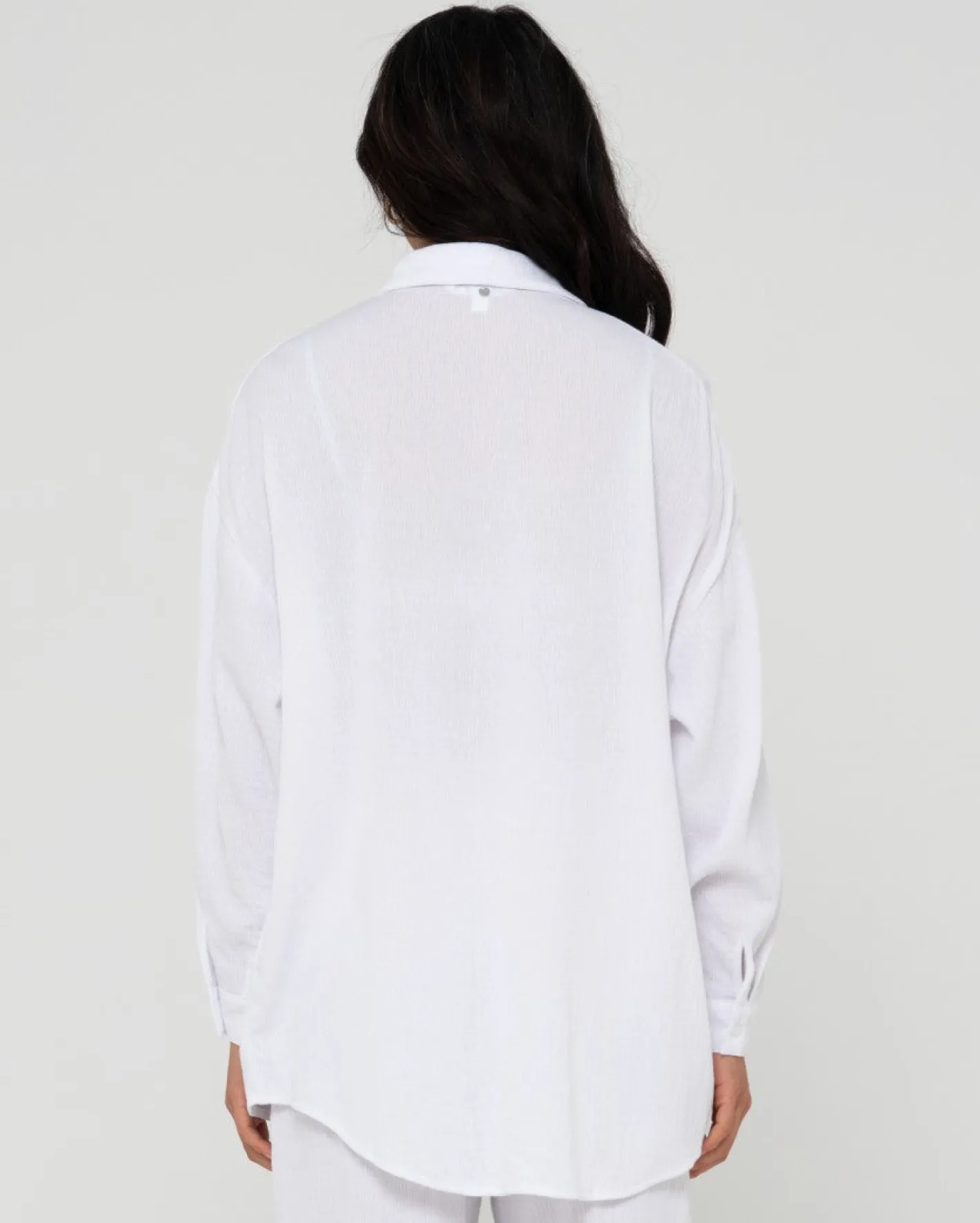 Clearance Vahala Oversized Long Sleeve Shirt Womens Fashion Tops