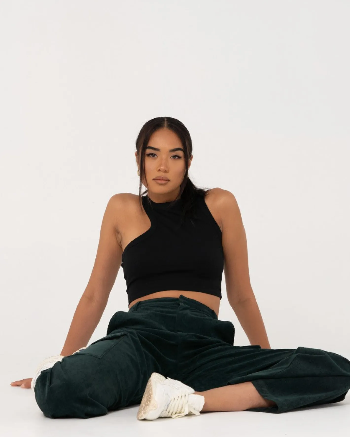 Hot Vicky Cut Out Crop Top Womens Fashion Tops