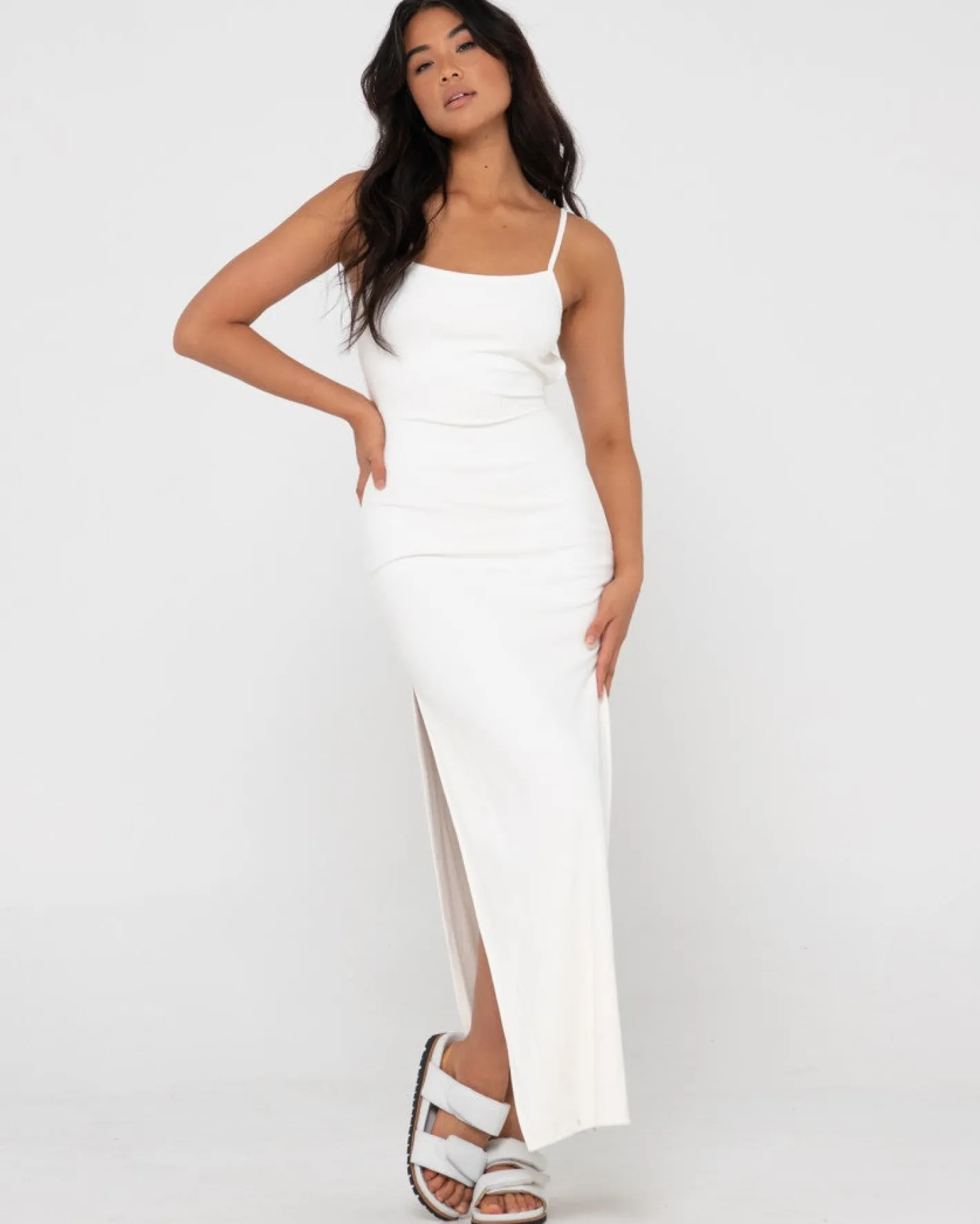Discount Vicky Side Split Slip Maxi Dress Womens Maxi Dresses