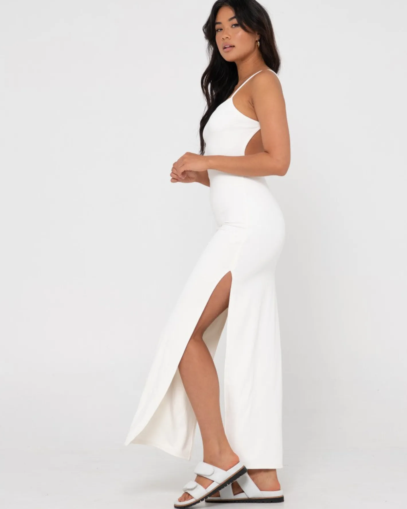 Discount Vicky Side Split Slip Maxi Dress Womens Maxi Dresses