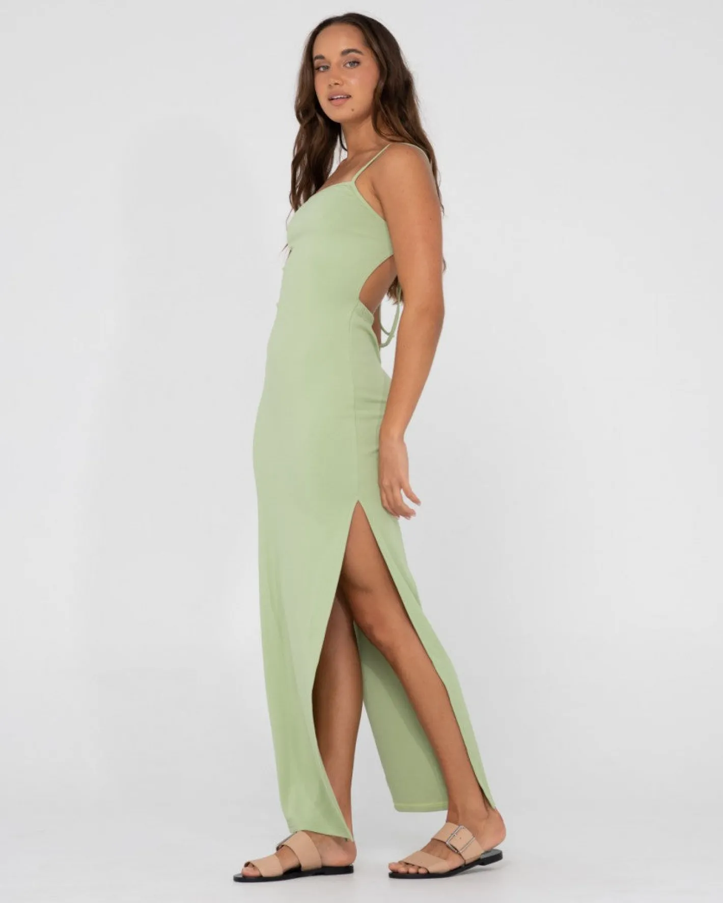 Best Vicky Side Split Slip Maxi Dress Womens Maxi Dresses
