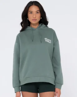Outlet Wonderful World Oversize Hood Fleece Womens Hoodies & Fleece