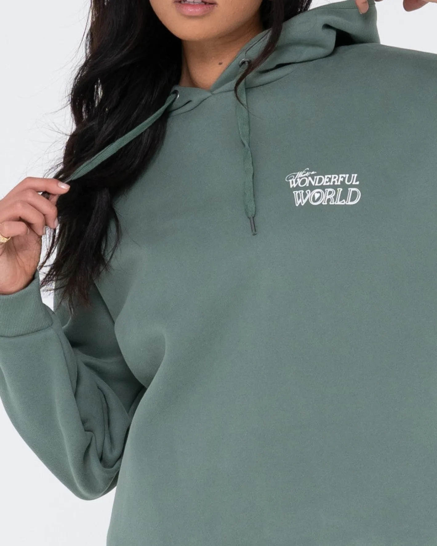 Outlet Wonderful World Oversize Hood Fleece Womens Hoodies & Fleece
