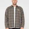 Discount Woodchuck Woven Plaid Zip Up Jacket Mens Jackets