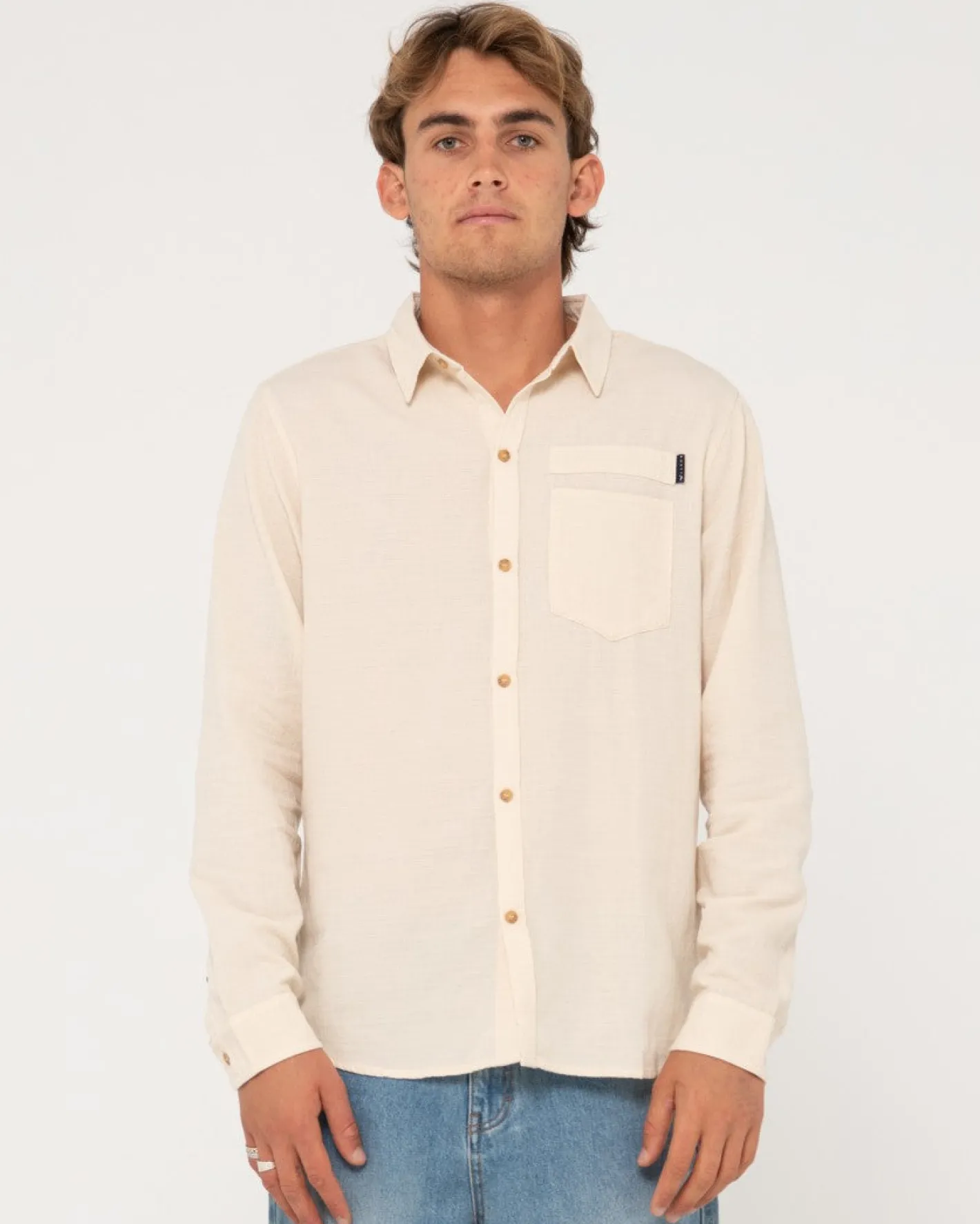 Flash Sale Yuma Linen Long Sleeve Shirt Mens Shirts