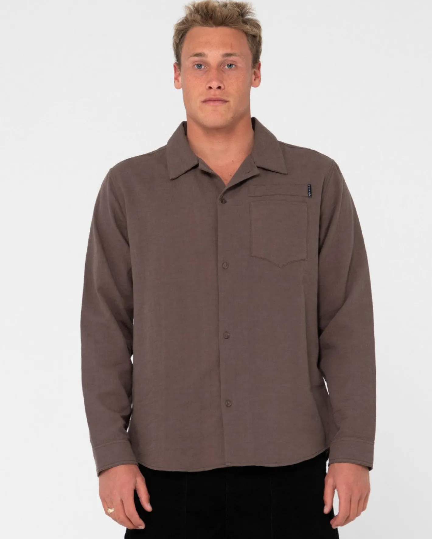 Online Yuma Linen Long Sleeve Shirt Mens Shirts