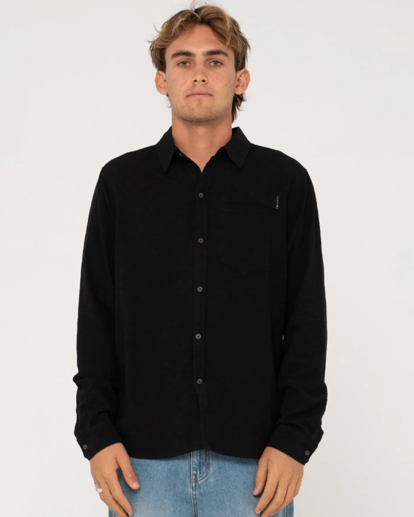 Outlet Yuma Linen Long Sleeve Shirt Mens Shirts