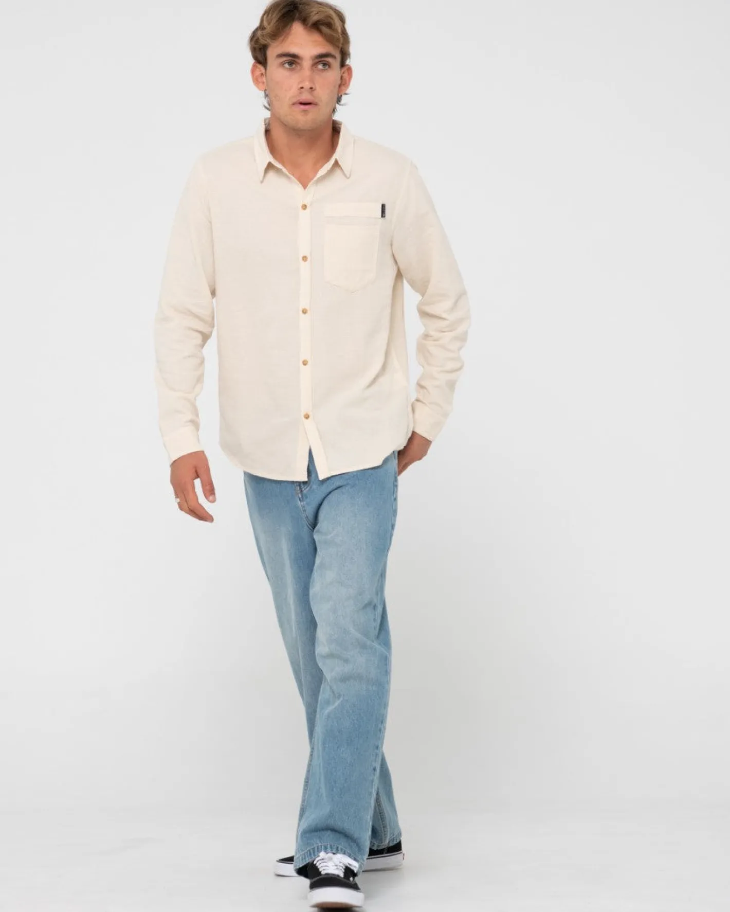 Flash Sale Yuma Linen Long Sleeve Shirt Mens Shirts